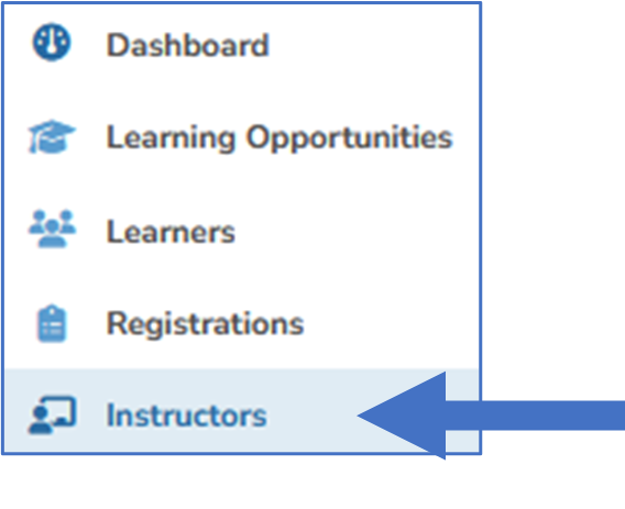 DB Menu - Instructors