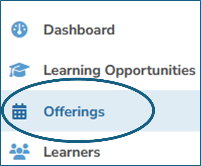 Select Offering from DB Menu