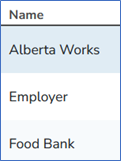 Referring Organization Listing