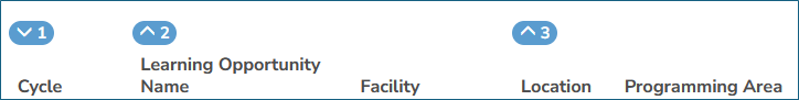 Identifying Auto Sort Headings