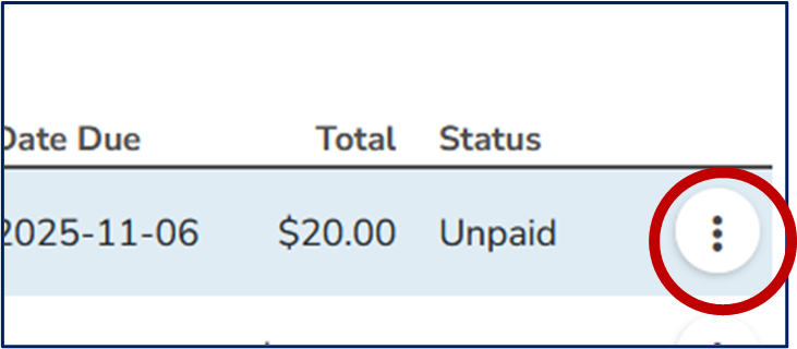 3 Dots - Invoice Record