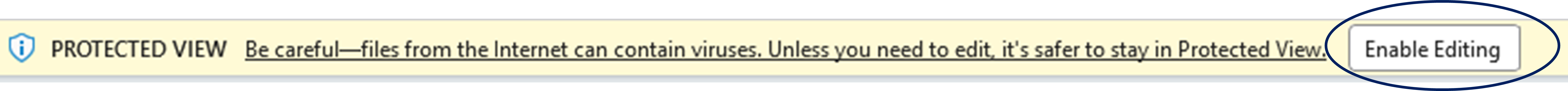 Enable Editing Button