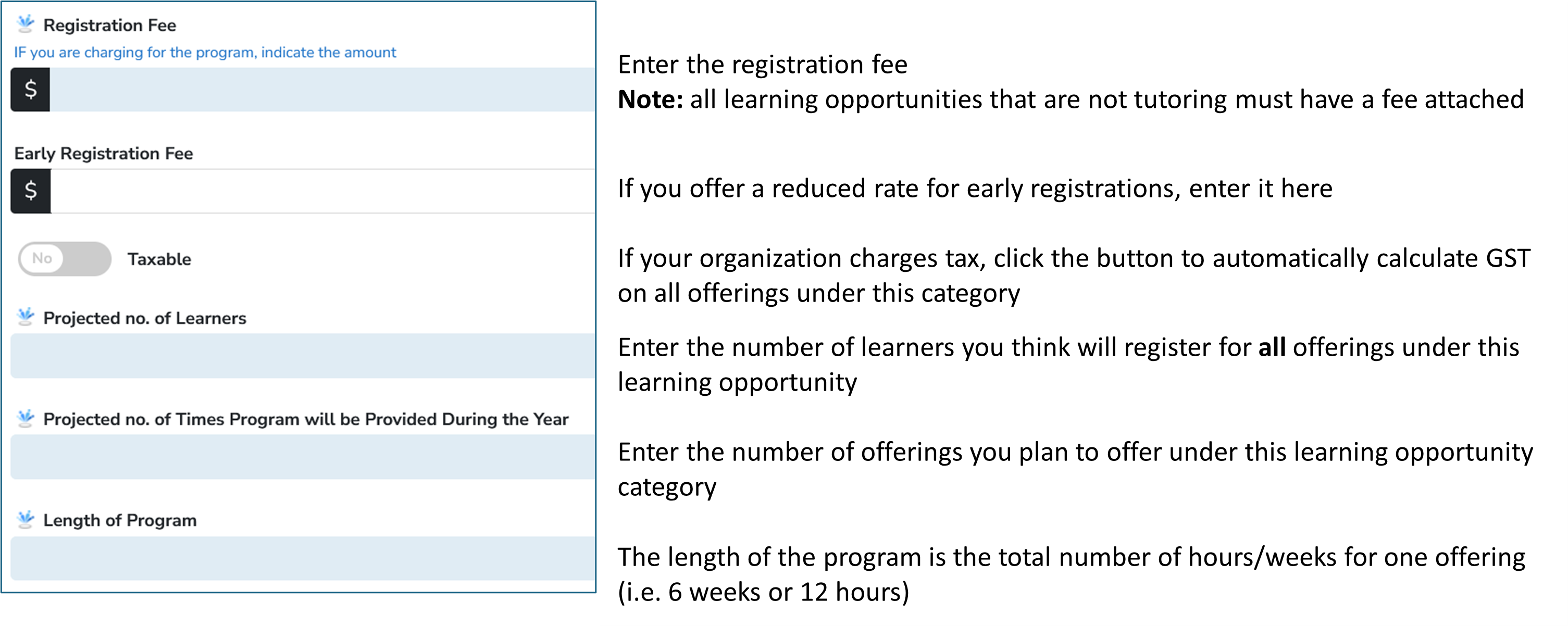 REVISED: LO Reg Fee etc
