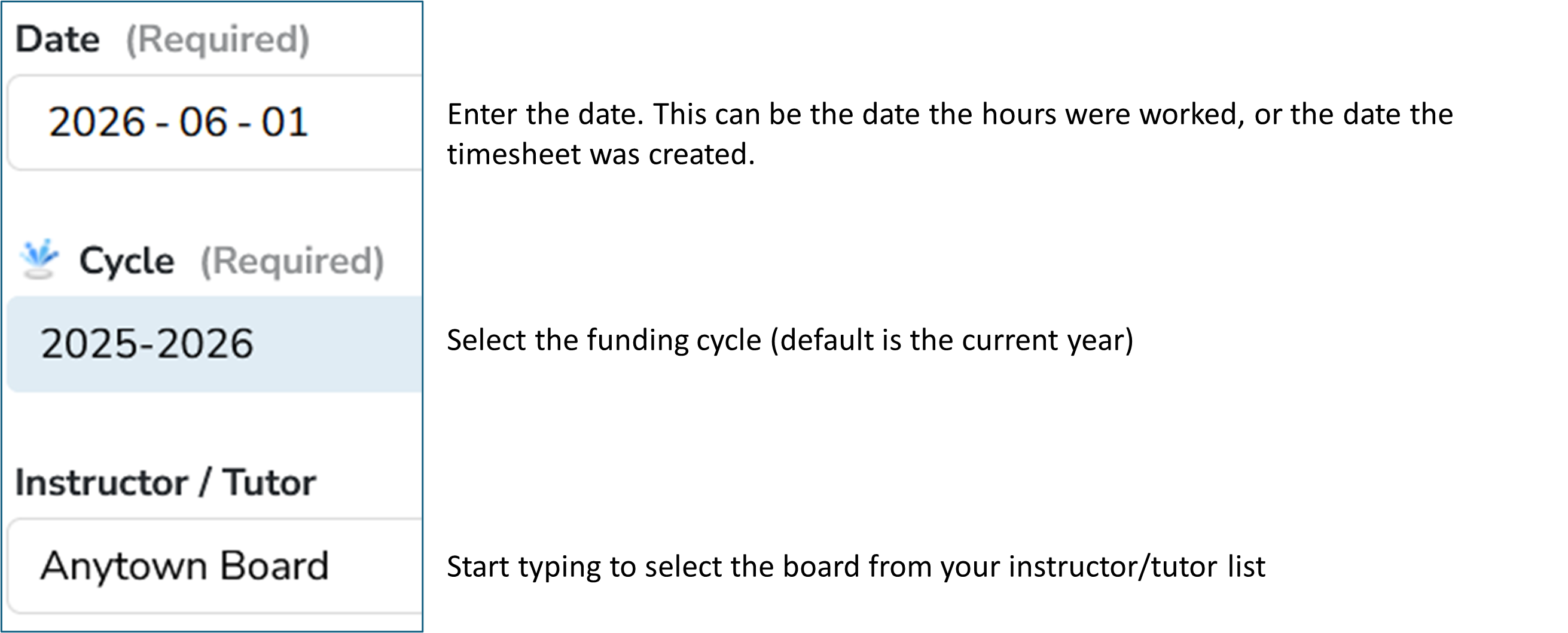 Timesheet: Board Date Time REVISED